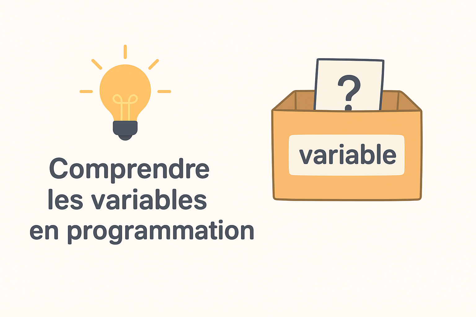 Comprendre les variables en 3 minutes