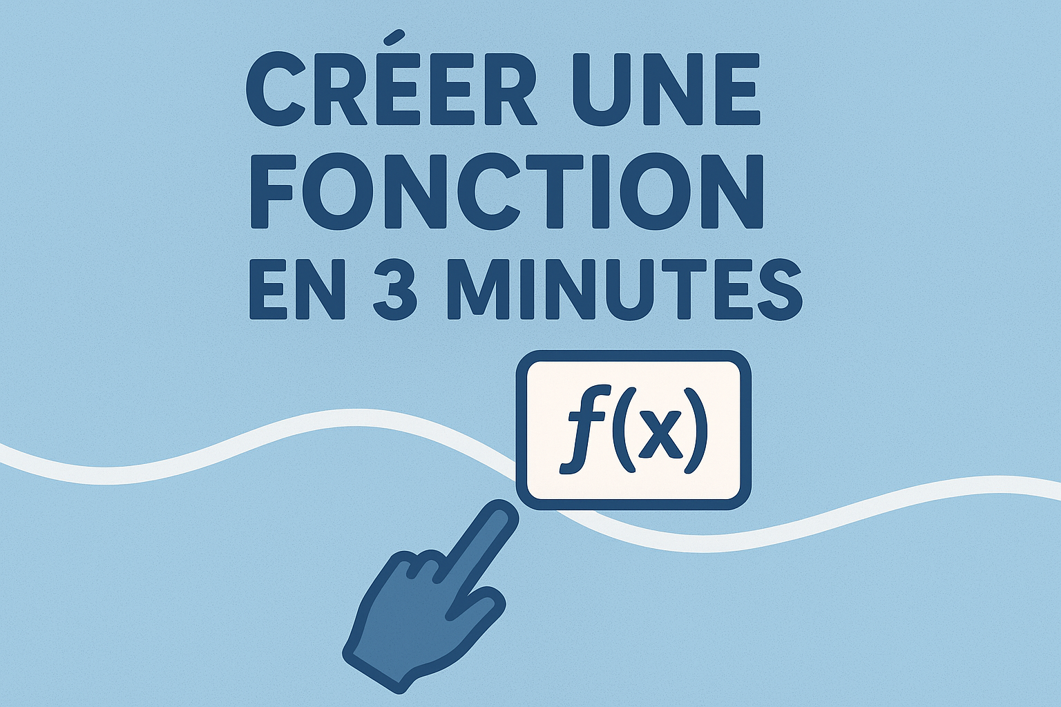 Créer une fonction en 3 minutes